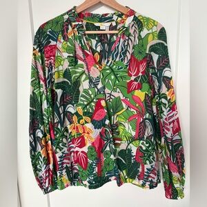Boden Vibrant Print Blouse - US Size 6